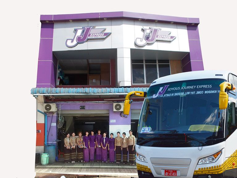 JJ Express Bus Gate in Aung Mingalar Bus Station