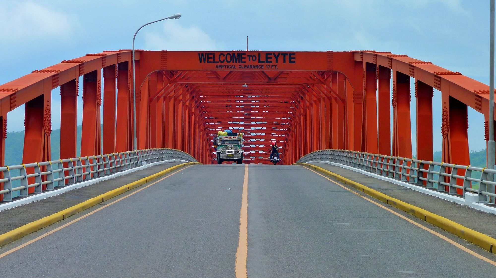 Eine bezaubernde Szenerie vom Zentrum aus Leyte