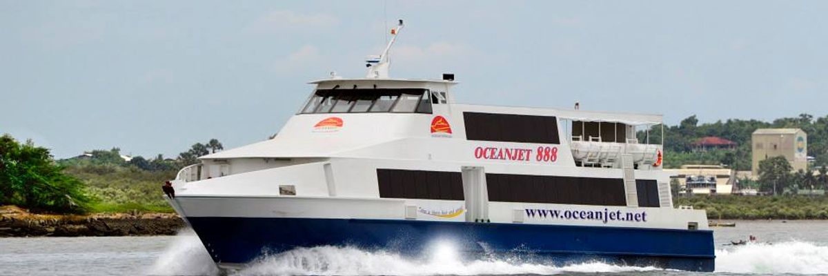 OceanJet bringing passengers to their travel destination