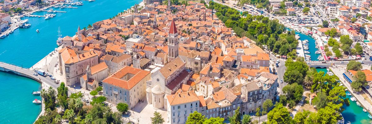 A captivating backdrop of central Trogir
