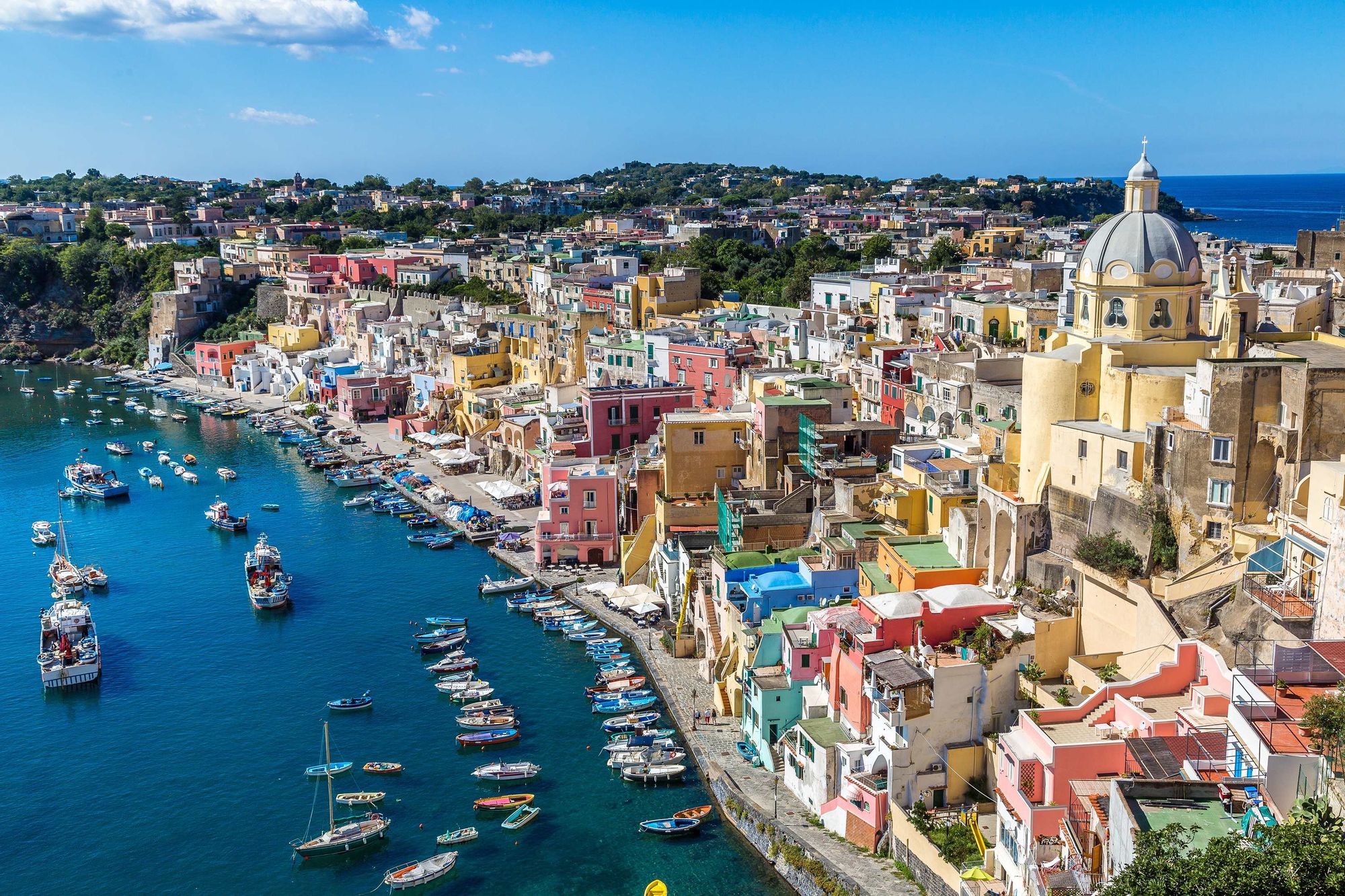 Ferry Terminal Procida станция в пределах Procida, Italy