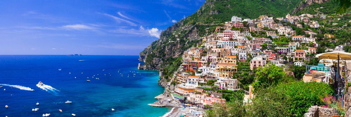 A captivating backdrop of central Positano