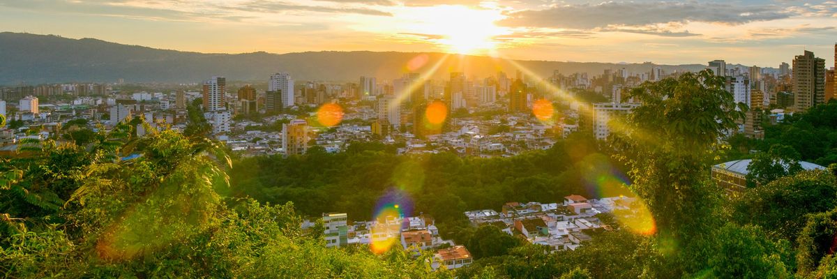 A beautiful view from within central Bucaramanga
