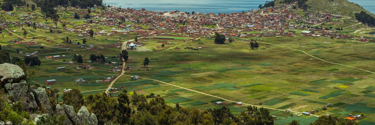 Uma vista encantadora do interior do centro de Bolivia