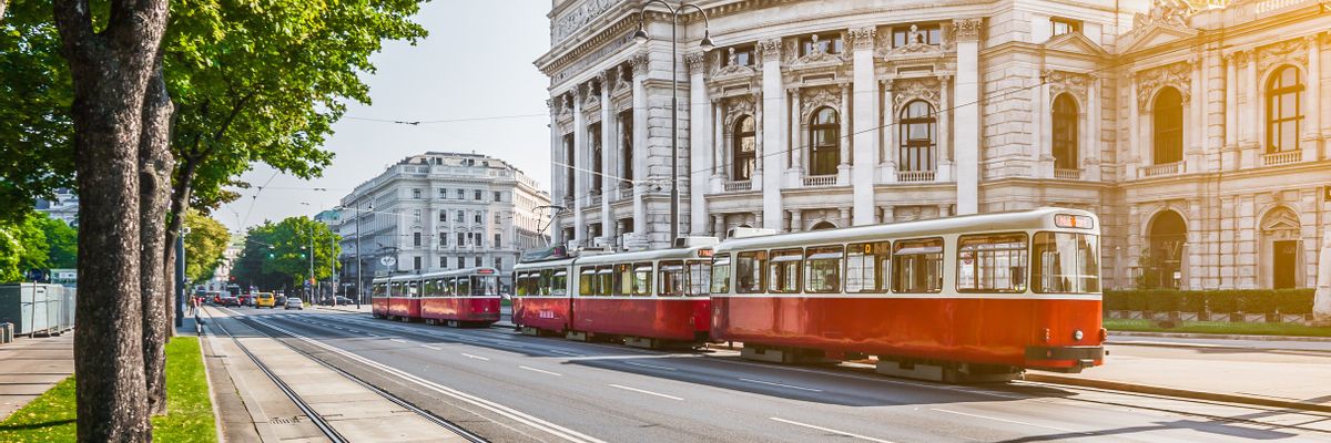 Eine schöne Aussicht vom Zentrum aus Wien-mobile