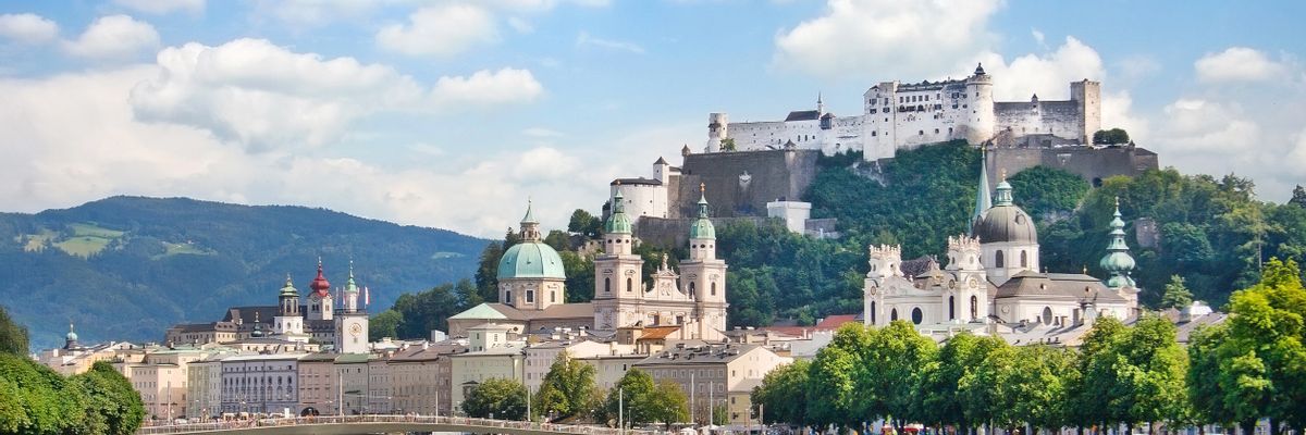 A beautiful view from within central Salzburg