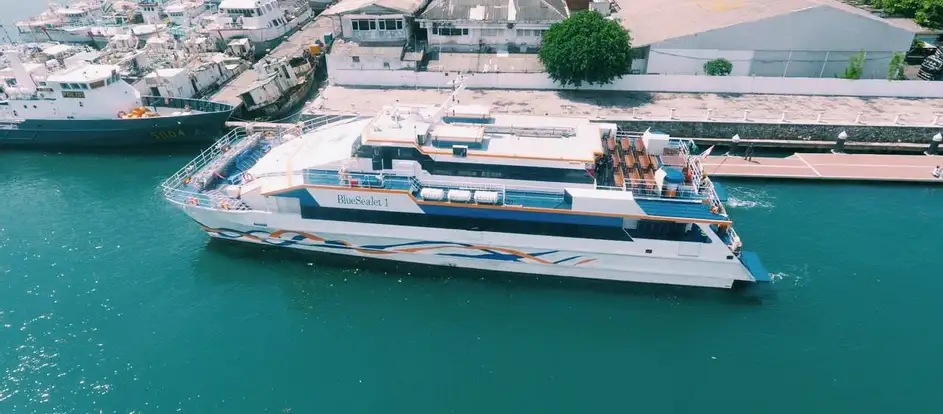 Blue Sea Jet bringing passengers to their travel destination