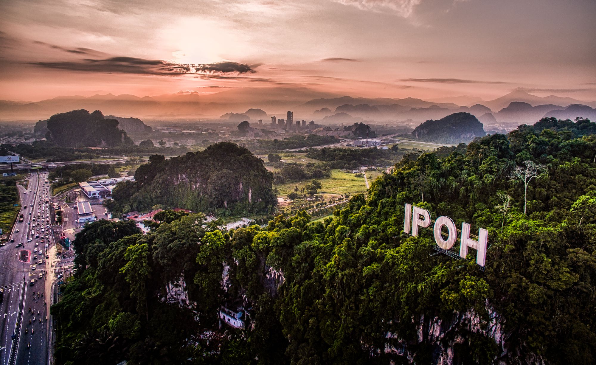 Ipoh Airport station within Ipoh, Malaysia