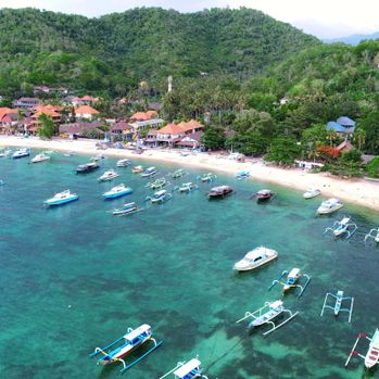 View of Gili Trawangan Island, Lombok to Padang Bai, Bali