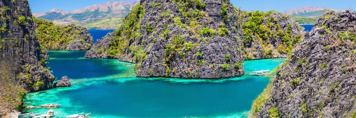 A beautiful view from within central Coron