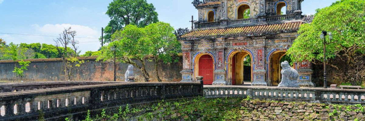 A beautiful view from within central Hue