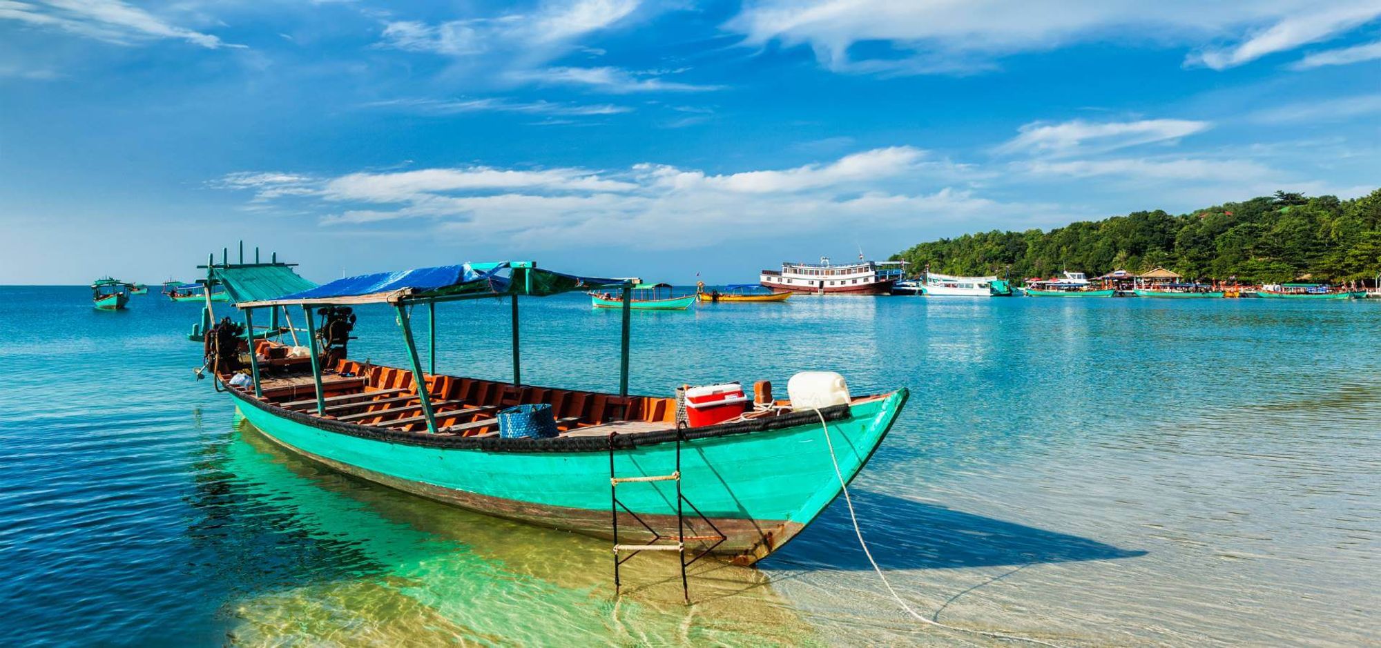 4K Beach станция в пределах Sihanoukville, Cambodia