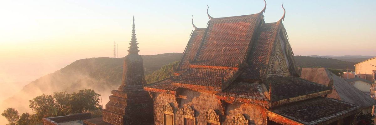 Eine schöne Aussicht vom Zentrum aus Kampot