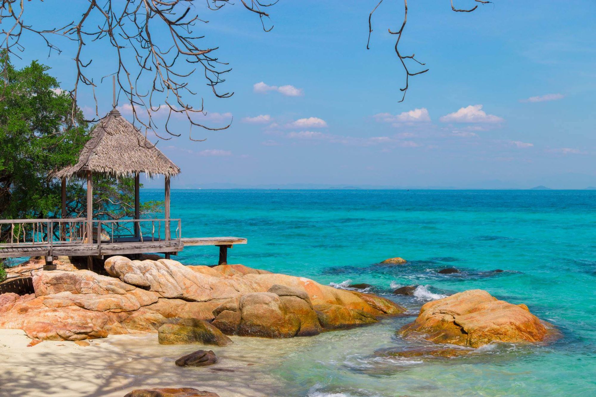 Ban Phe Pier nhà ga trong khoảng Rayong, Thailand