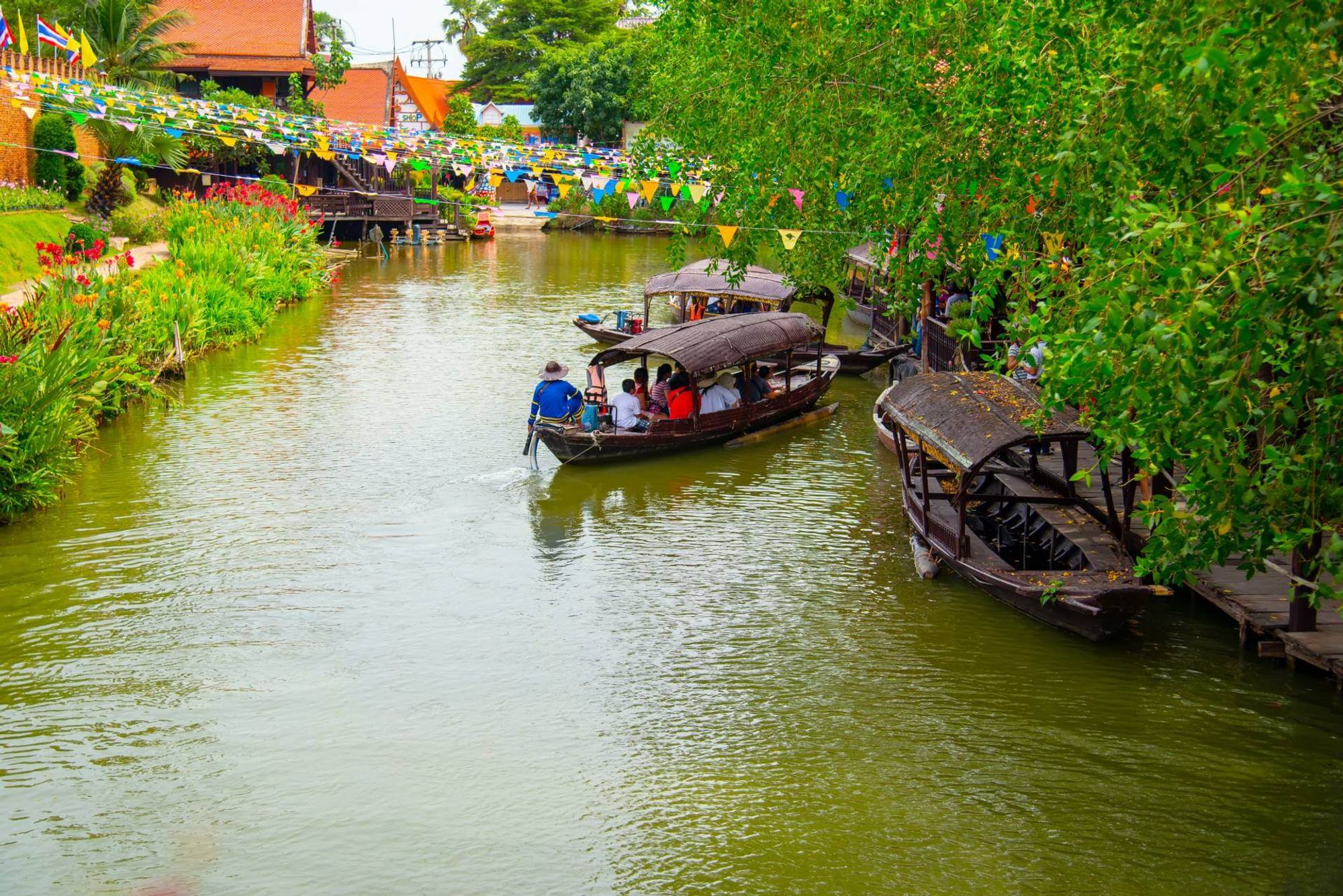 Bang Pain station au sein de Ayutthaya, Thailand