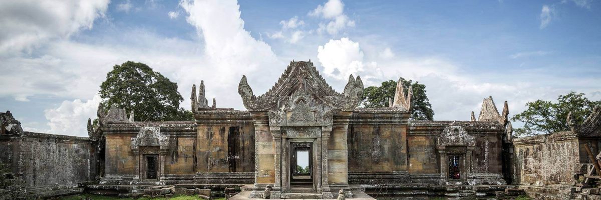 A captivating backdrop of central Preah Vihear