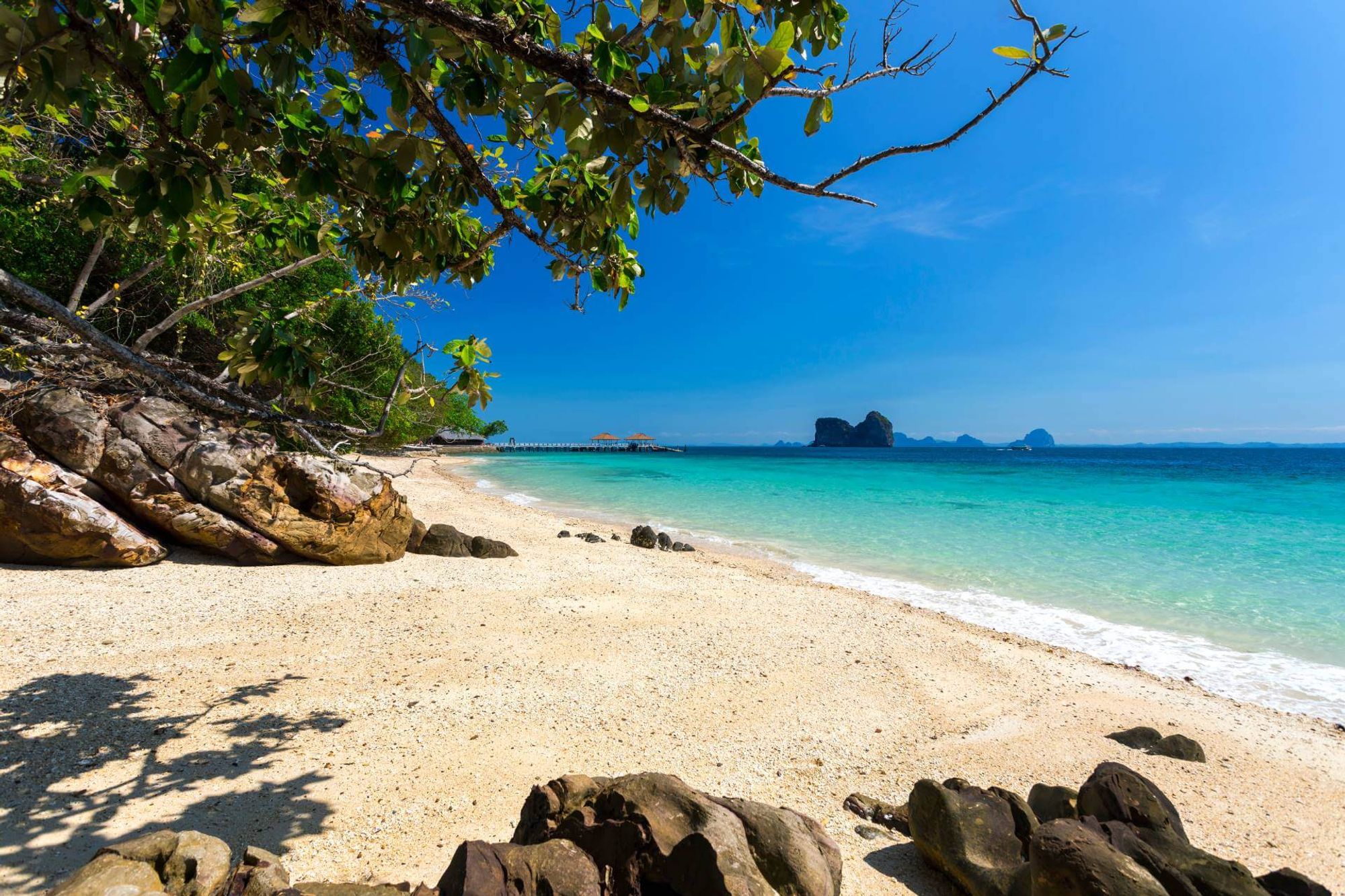 Koh Ngai Resort Pier stazione all'interno Koh Ngai, Thailand