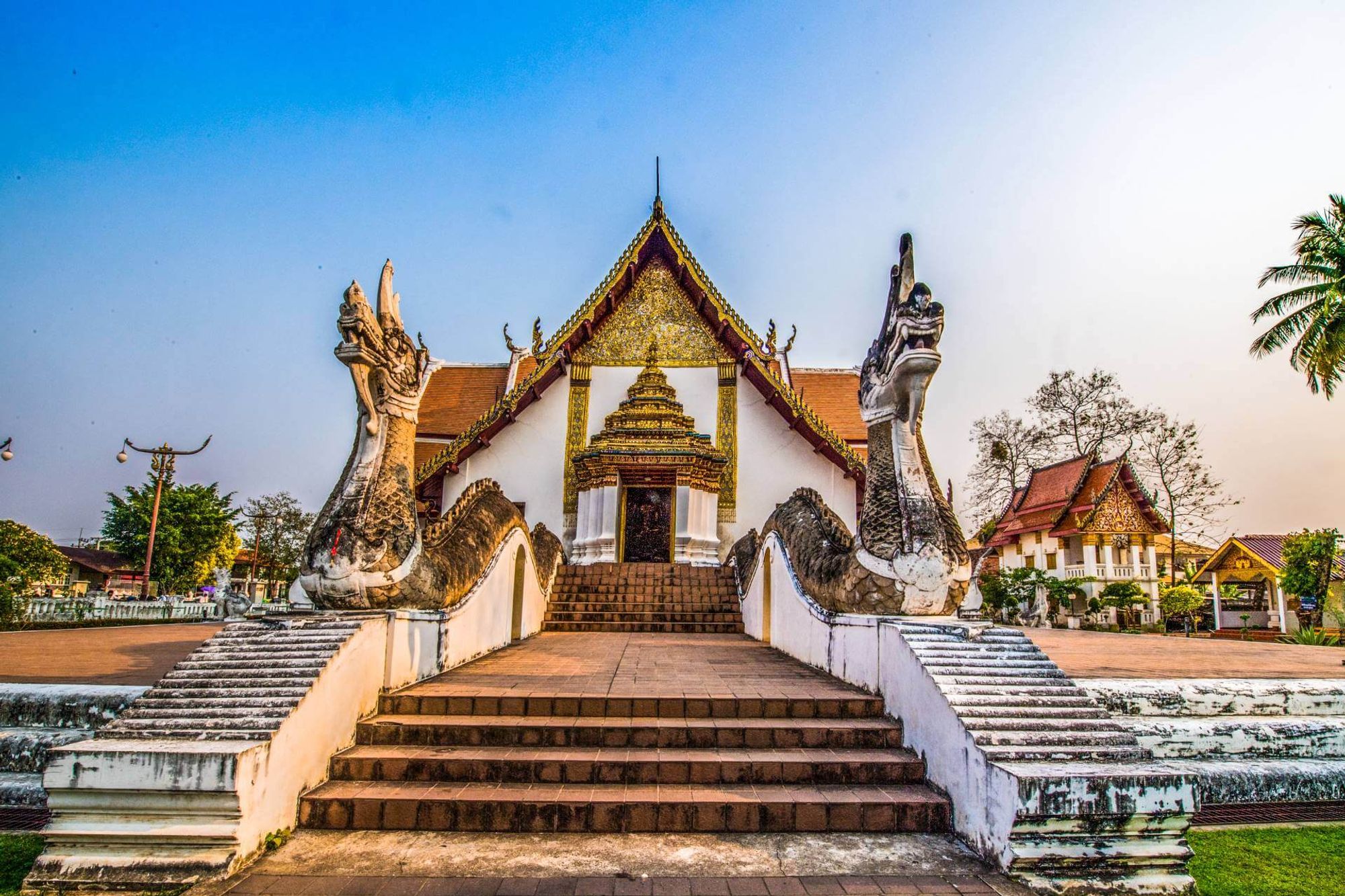 Nan Bus Terminal Bahnhof innerhalb des Zentrums Nan, Thailand