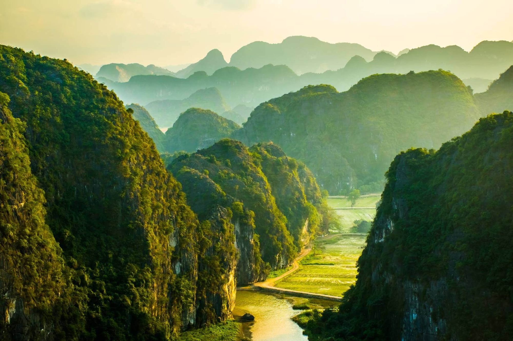 Bai Dinh Pagoda station within Ninh Binh, Vietnam