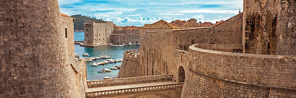 Eine schöne Aussicht vom Zentrum aus Dubrovnik
