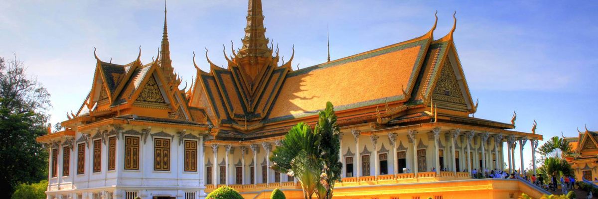 A captivating backdrop of central Phnom Penh