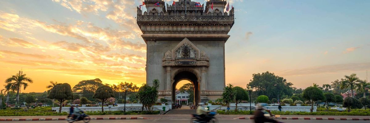 Eine schöne Aussicht vom Zentrum aus Vientiane