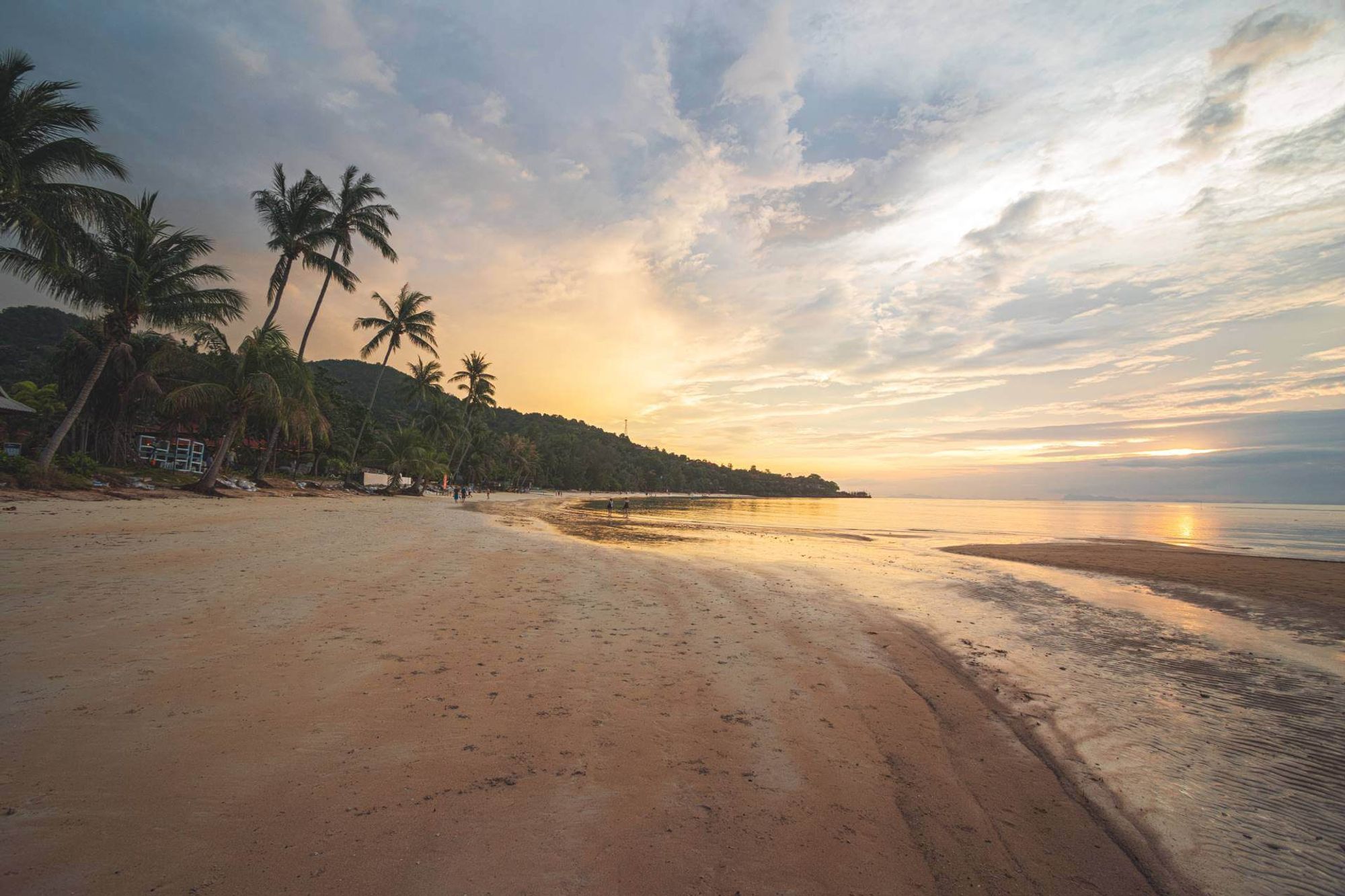 A captivating backdrop of central Koh Phangan