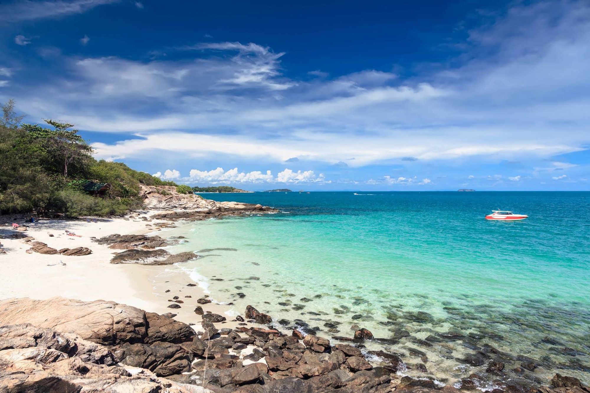 Nadan Pier Bahnhof innerhalb des Zentrums Koh Samet, Thailand