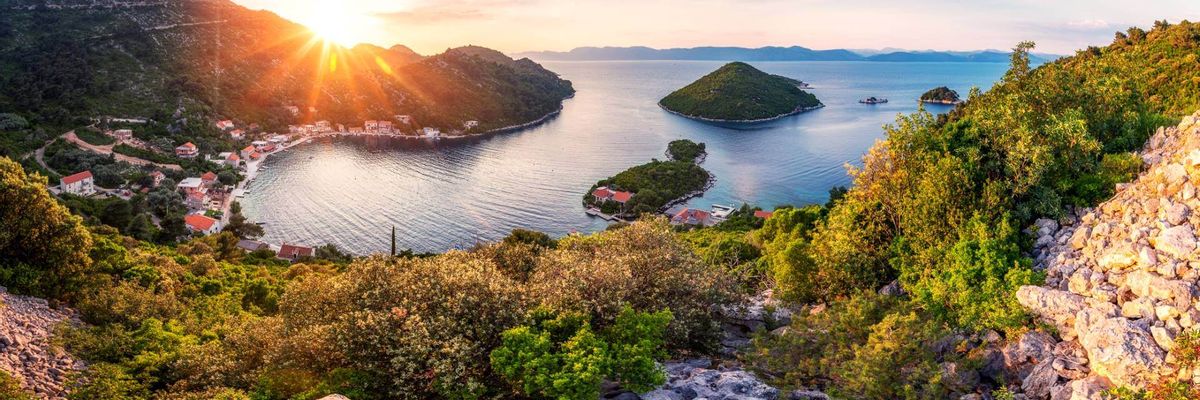 A beautiful view from within central Mljet-mobile