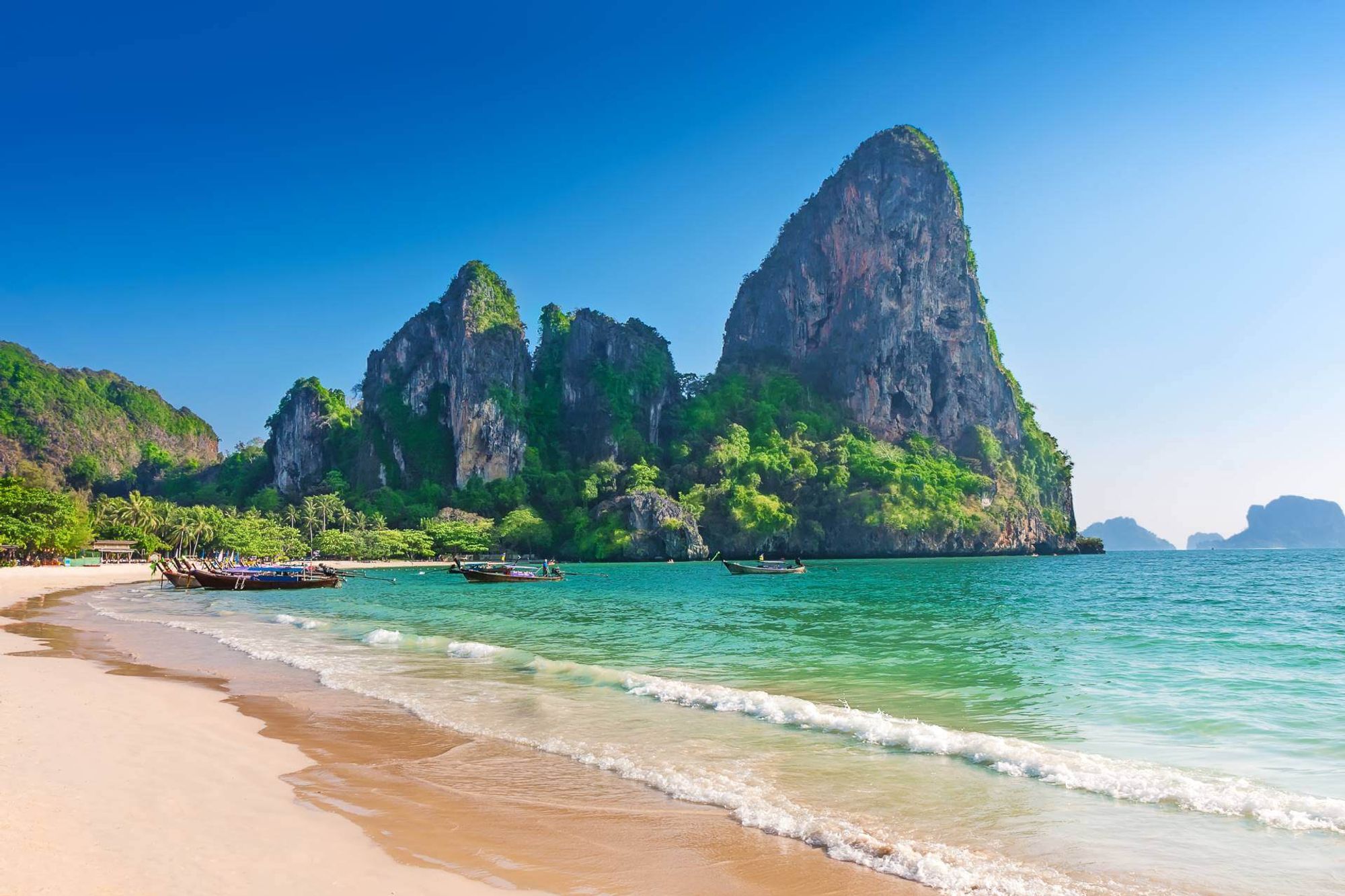 Tonsai Beach stazione all'interno Railay Beach, Thailand