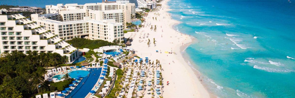 Eine schöne Aussicht vom Zentrum aus Cancún-mobile