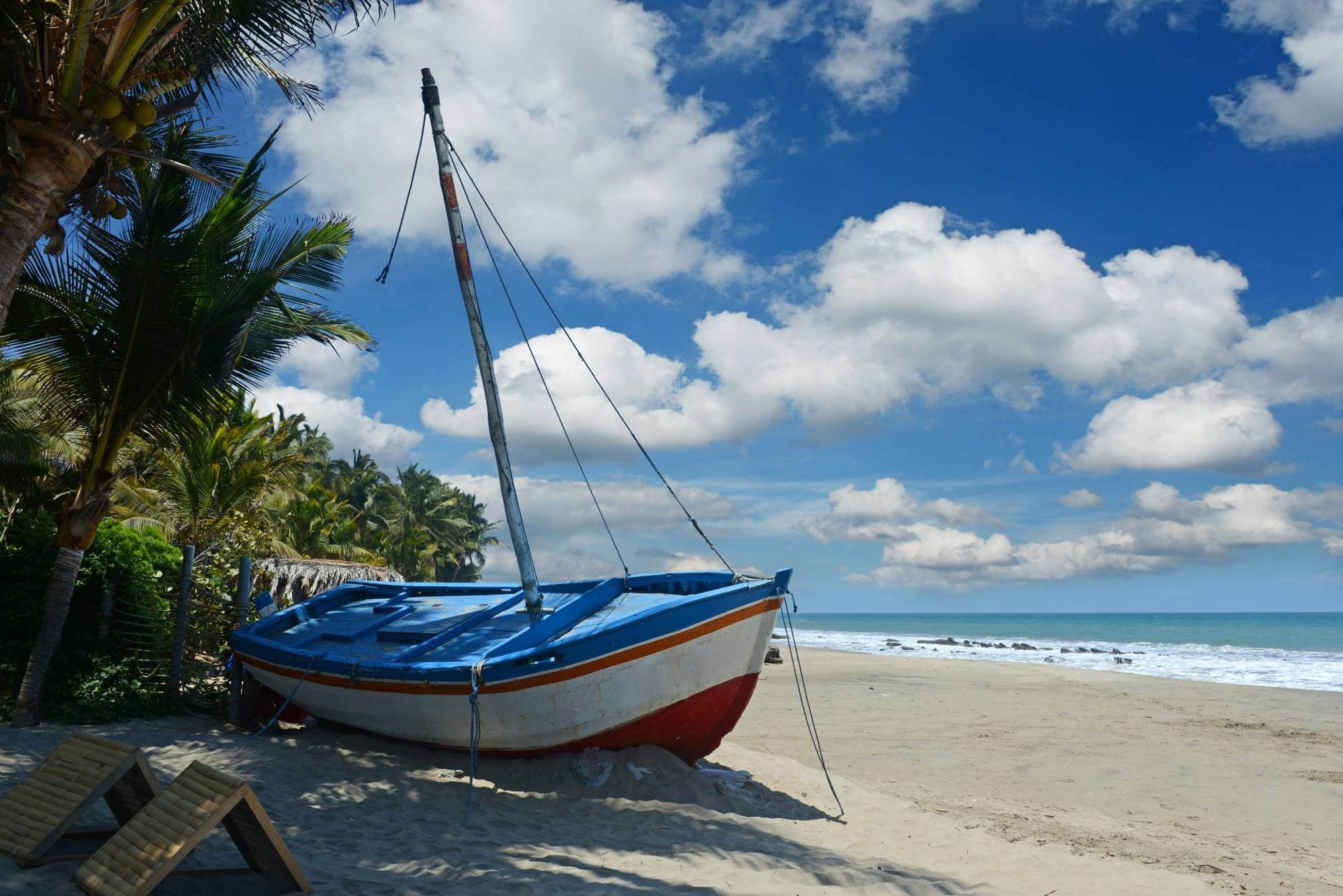 中心部の魅惑的な背景 Mancora