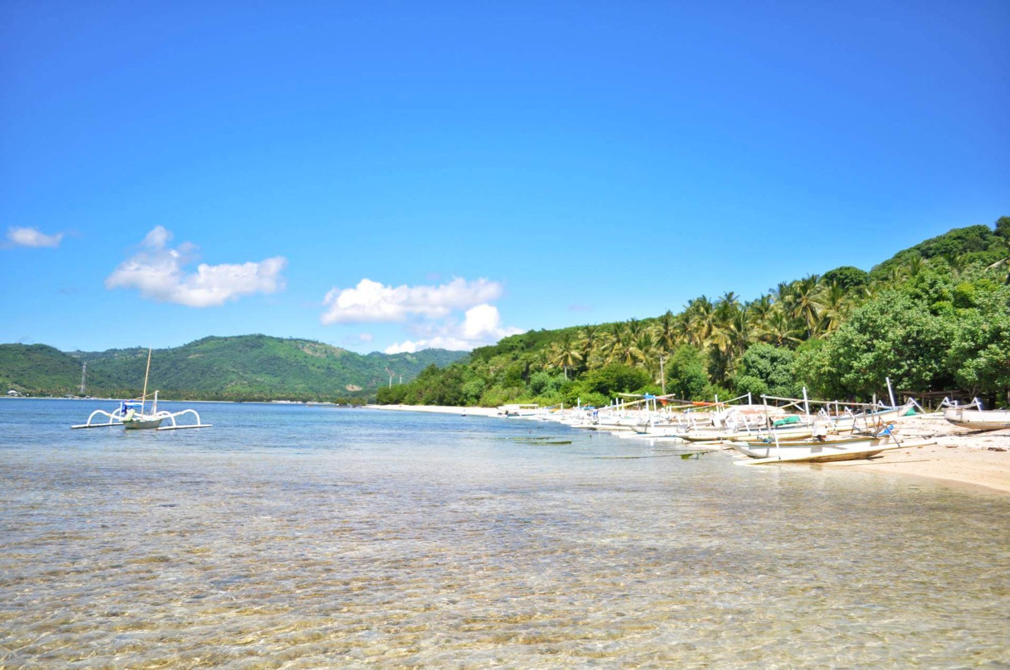 Un cautivador telón de fondo del centro Gili Gede, Lombok