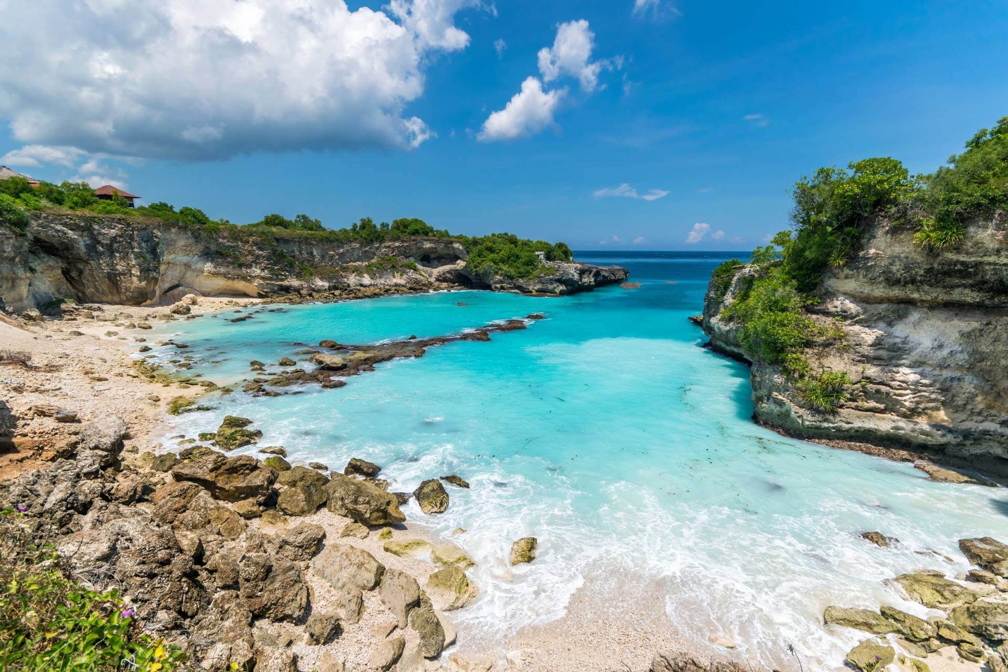 Semaya One Fast Cruises station binnen Nusa Lembongan, Indonesia