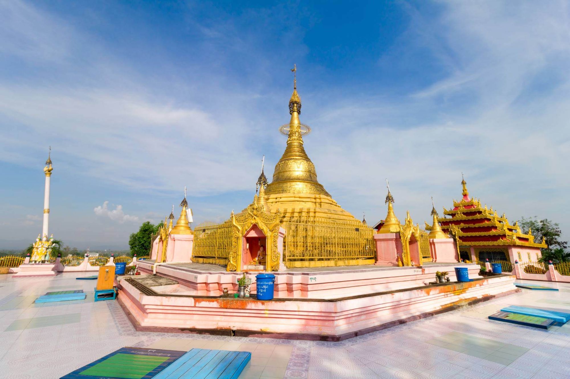 Next to Mandalar Min Express Bahnhof innerhalb des Zentrums Myawaddy, Myanmar