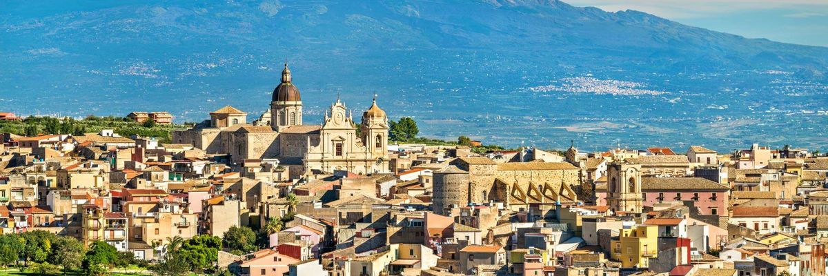 Eine schöne Aussicht vom Zentrum aus Catania