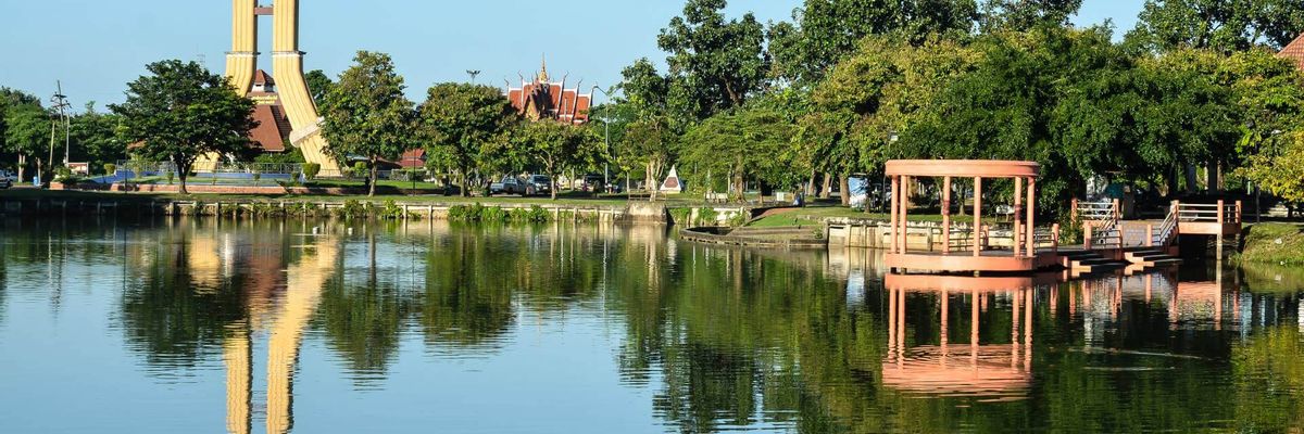 A captivating backdrop of central Nong Khai