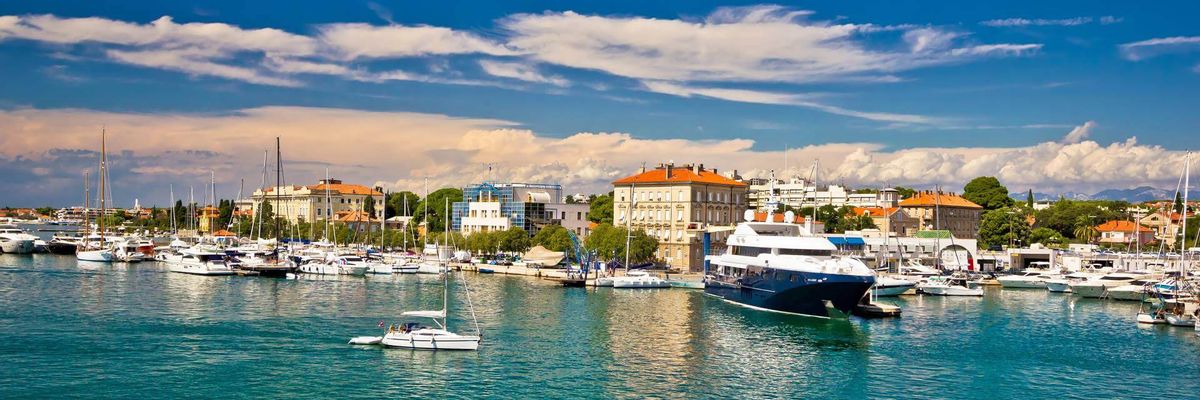 A captivating backdrop of central Zadar