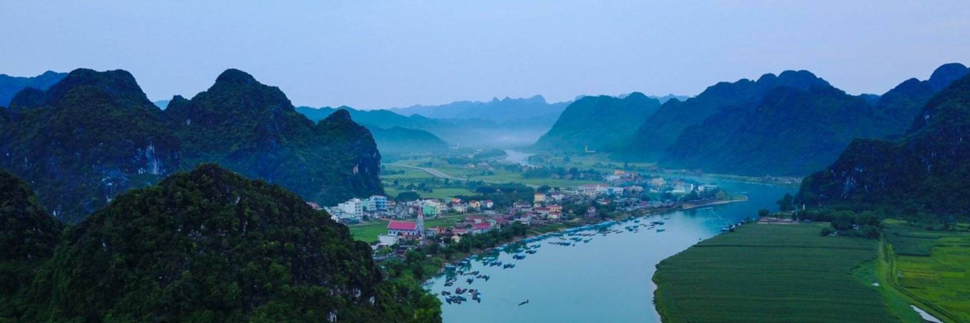 Hung Thanh - Phong Nha station within Phong Nha - Ke Bang National Park, Vietnam