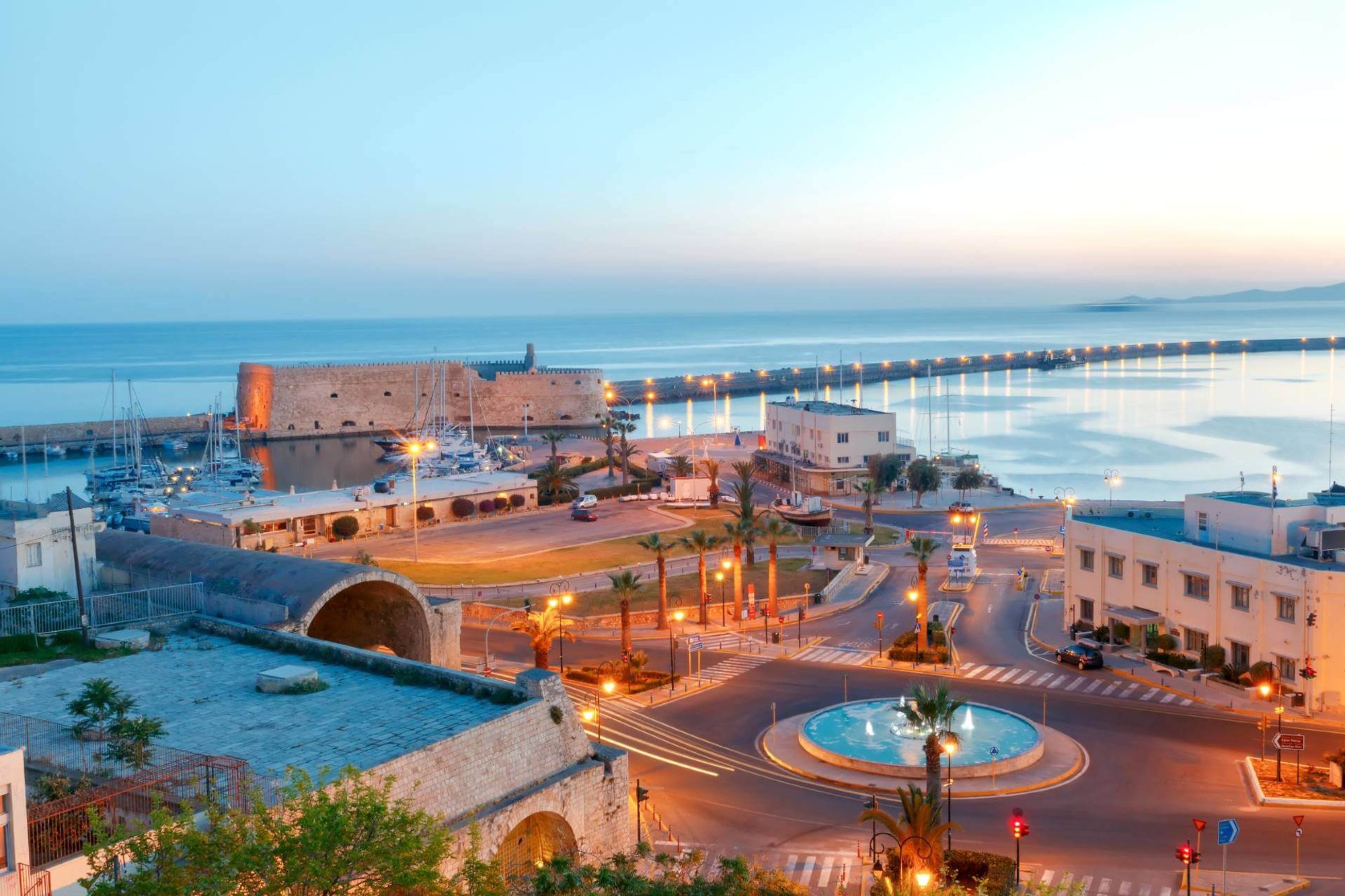 A captivating backdrop of central Heraklion