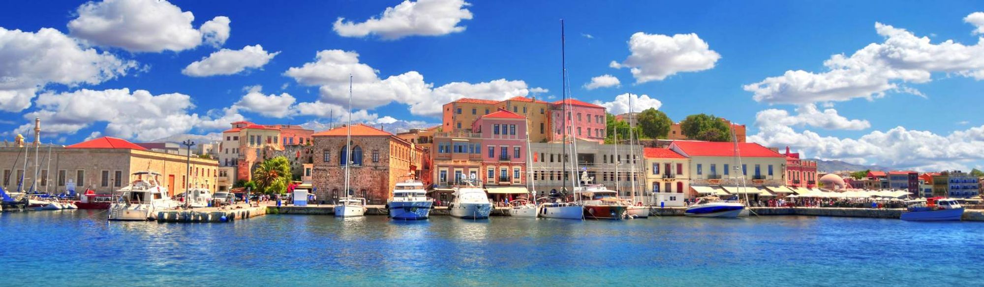 A captivating backdrop of central Chania