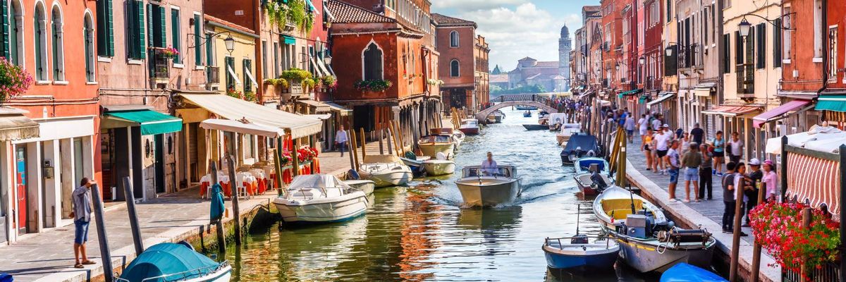 Eine schöne Aussicht vom Zentrum aus Venice