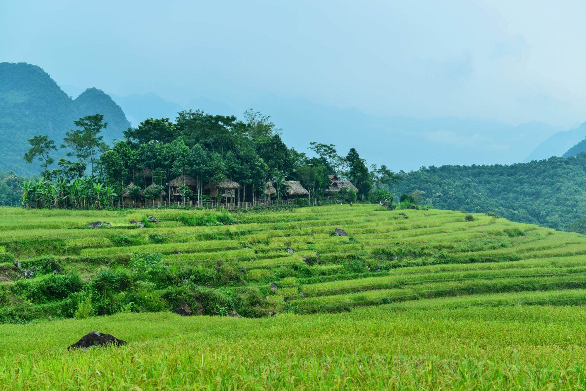 Pu Luong Retreat station within Pu Luong, Vietnam