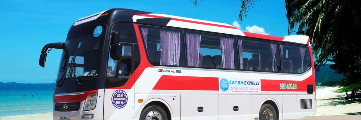 Cat Ba Express Fahrgäste werden an ihr Ziel gebracht