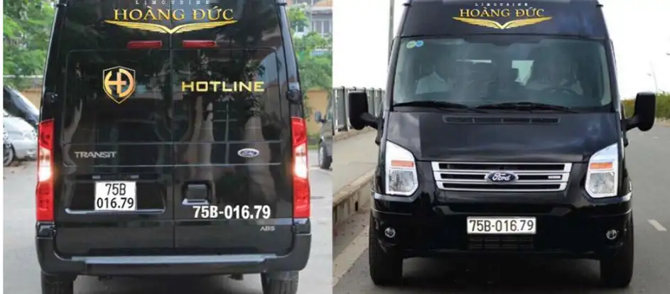 Hoang Duc Limousine portando i passeggeri alla loro destinazione di viaggio
