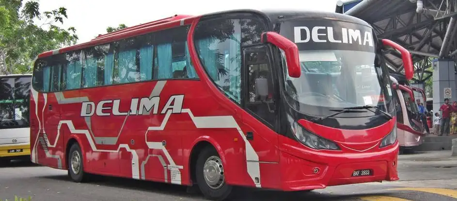 Delima Express bringing passengers to their travel destination