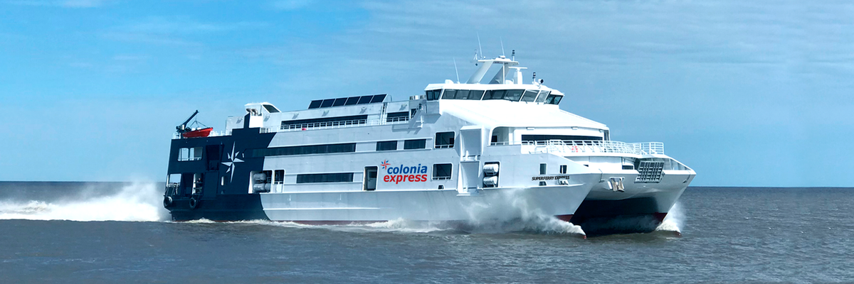Colonia Express Ferry bringing passengers to their travel destination