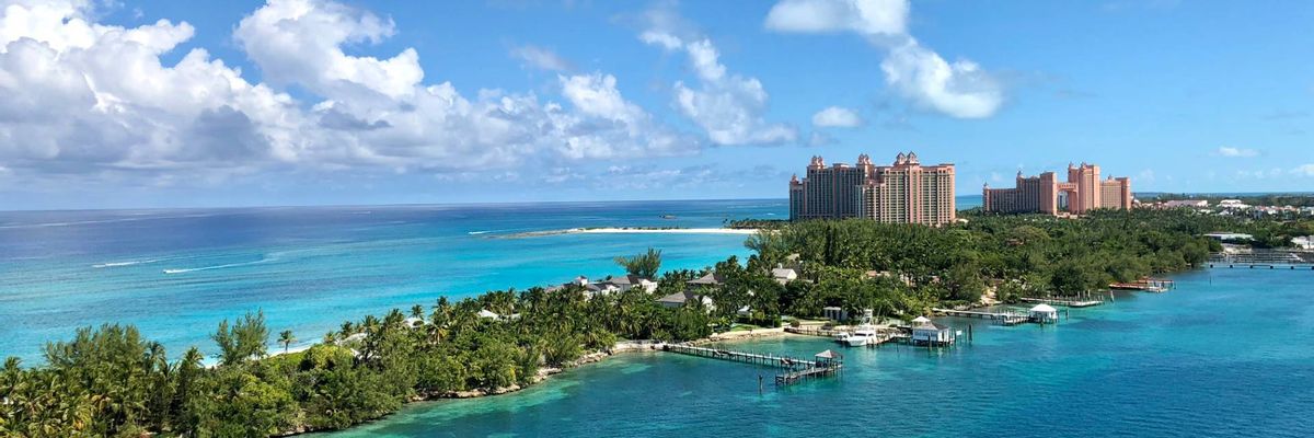 A charming view from within central Bahamas