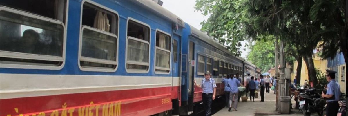 Vietnam Railways Fahrgäste werden an ihr Ziel gebracht