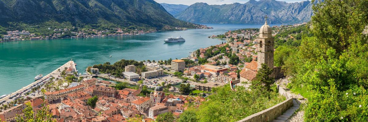 Eine schöne Aussicht vom Zentrum aus Mostar
